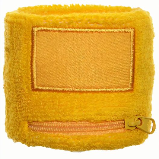 Frottier Armschweißband mit Label und Reißverschlußfach (Bild 1)