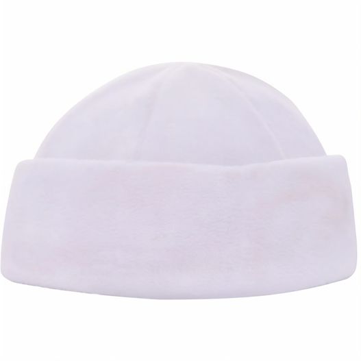 ein weißer hut auf der oberseite Fleece Mütze 100% rPET (Bild 1)