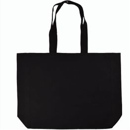 Baumwollshopper mit Bodenfalte. 225 gr/m²