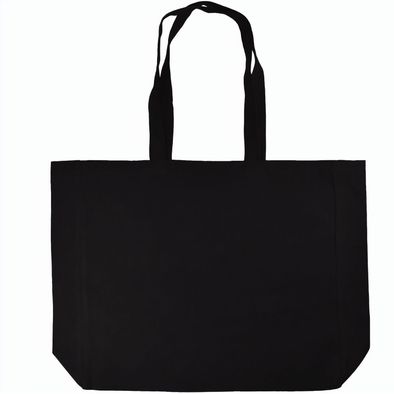 Baumwollshopper mit Bodenfalte. 225 gr/m²