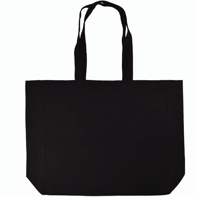 Baumwollshopper mit Bodenfalte. 225 gr/m²