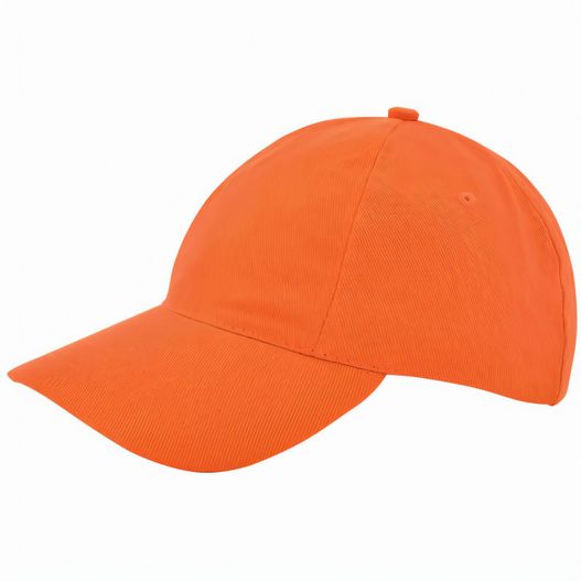 eine orange baseballkappe mit niedrigem profil Kids Brushed Promo Cap (Bild 1)