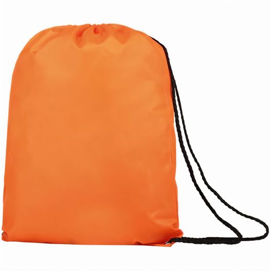 einer orangen tasche mit einer schwarzen saite Promo Turnbeutel mit Verstärkung (Bild 1)