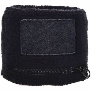 Frottier Armschweißband mit Label und Reißverschlußfach