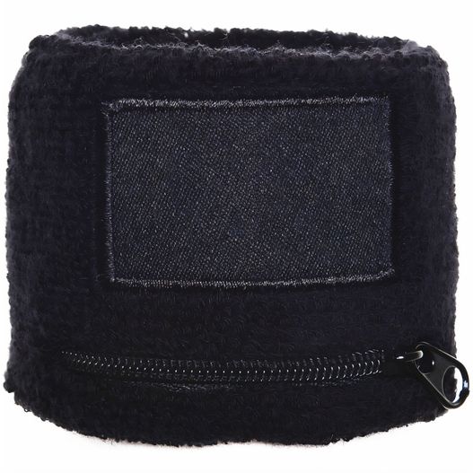 Frottier Armschweißband mit Label und Reißverschlußfach (Bild 1)