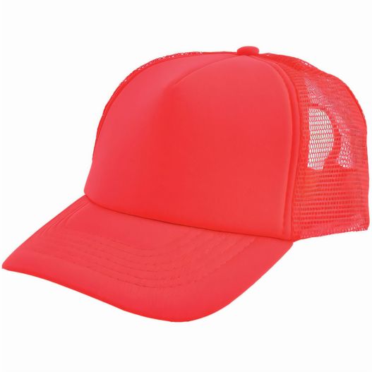 ein roter trucker hut mit einem weißen logo auf der vorderseite Original Trucker Cap (Bild 1)
