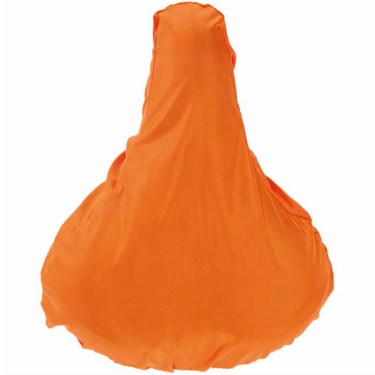 eine frau in einem orangen kleid mit einem schleier Sattelbezug (Bild 1)