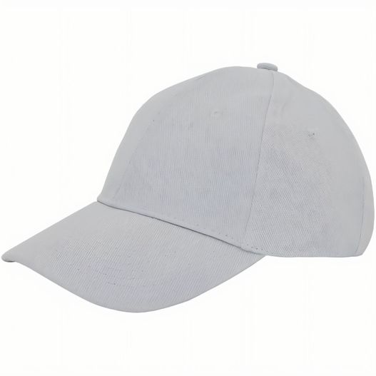 eine graue baseballkappe mit einem weißen visier Brushed Twill Cap (Bild 1)