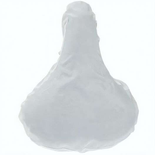 eine weiße plastiktasche mit weißem gesicht Sattelbezug (Bild 1)