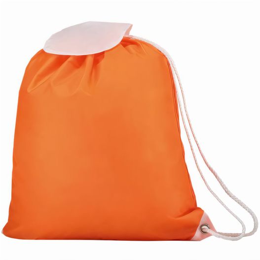 einer orangen tasche mit weißem griff Promo Turnbeutel mit Umschlag (Bild 1)