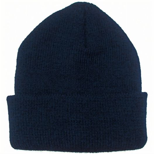 ein schwarz gestrickter mütze auf weißem hintergrund Strick Wollmütze (Bild 1)