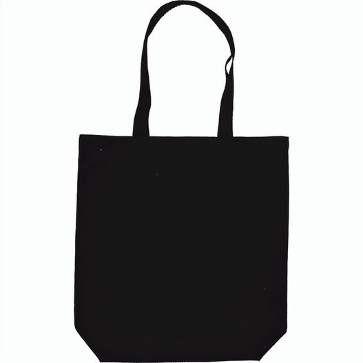 Bio-Bauwolltasche mit langen Henkeln und Bodenfalte. 300 gr/m² (Bild 1)