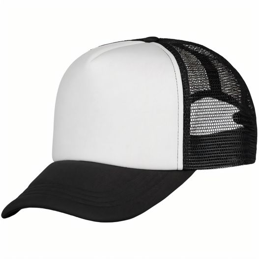 ein weißer und schwarzer hut mit schwarzem peak Trucker Cap Deluxe - Retail (Bild 1)