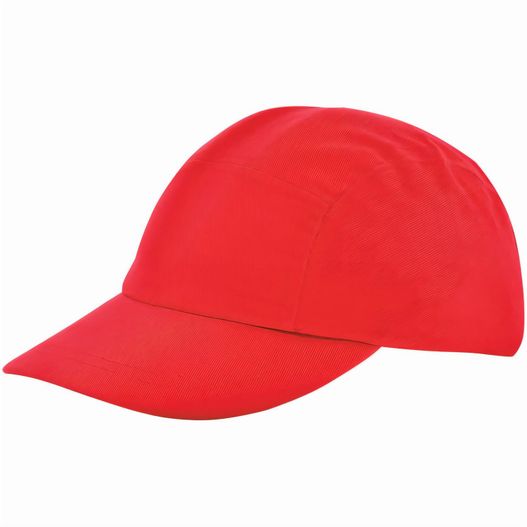 eine rote baseballkappe mit einem visier Kids Brushed Promo Cap (Bild 1)