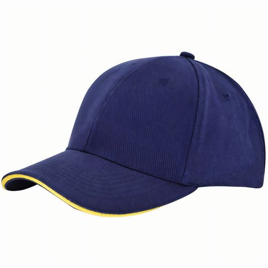 ein navy cap mit einem gelben band Canvas Sandwich Cap (Bild 1)