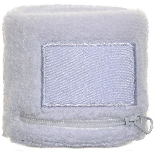 Frottier Armschweißband mit Label und Reißverschlußfach (Bild 1)