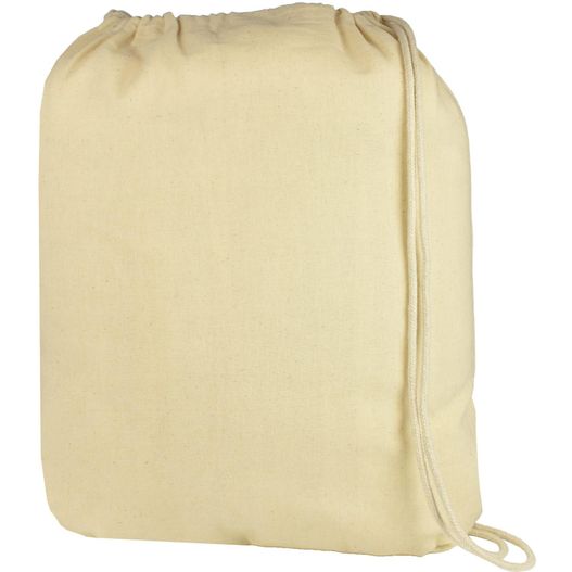 eine tasche mit einem zug darauf Turnbeutel aus Baumwolle (Bild 1)