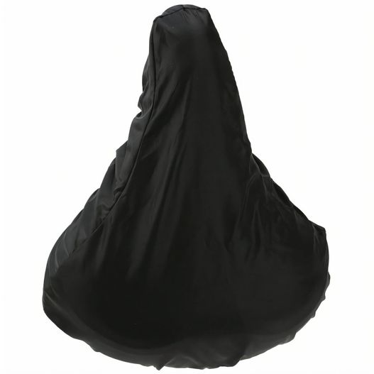 eine schwarze kapuze vor weißem hintergrund Sattelbezug (Bild 1)