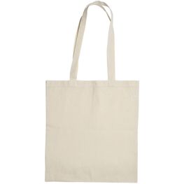 Baumwolltasche mit langen Henkeln. 140 gr/m²