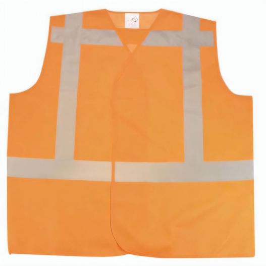 eine orange sicherheitsweste mit reflektierenden streifen Sicherheitsweste (EN 17353/Klasse 2) (Bild 1)