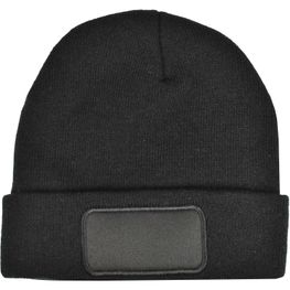 Strickmütze mit Label 100% rPET