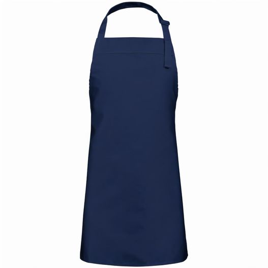 eine navy schürze mit einem weißen rücken und einem blauen riemen Kinderschürze 60x50 cm (Bild 1)