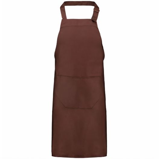 eine braune schürze mit einer tasche auf der vorderseite Latzschürze 75x85 cm (Bild 1)