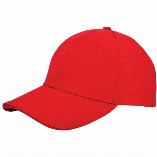 eine rote baseballkappe mit einem gekrümmten peak Canvas Sandwich Cap (Bild 1)