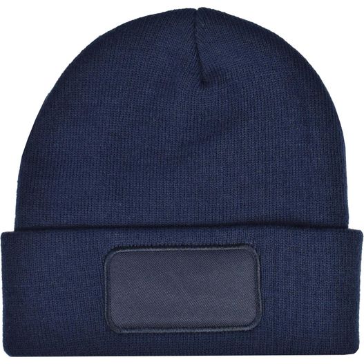 RPET Strickmütze mit Label (Bild 1)