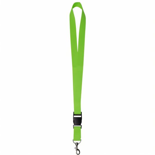ein grüner lanyard mit schwarzem griff Lanyard 2.5 cm (Bild 1)