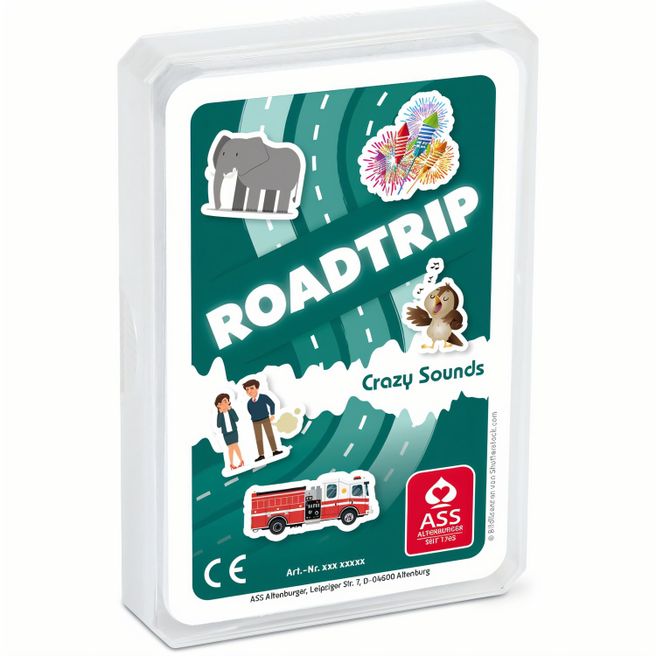 Reisespiel "Road Trip"  - Crazy Sounds, 33 Blatt, im Kunststoffetui
