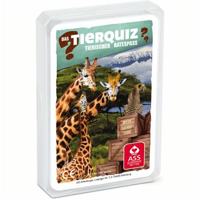 Quiz "Tierspiele" - Wilde Safari - Tour, im Kunststoffetui