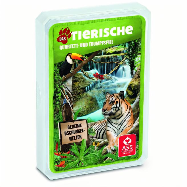 Quartett "Tierspiele", im Kunststoffetui