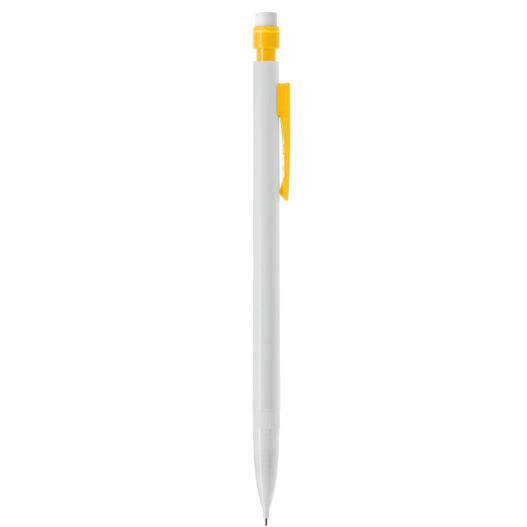 einen stift mit gelber spitze und einem weißen körper BIC® Matic® Druckbleistifit Siebdruck (Bild 1)