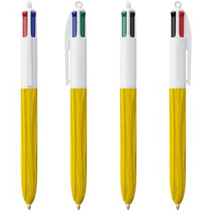 BIC® 4 Colours Wood Style with Lanyard Siebdruck