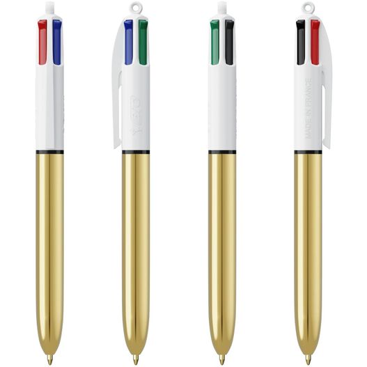 Produktabbildung BIC® 4 Colours Shine Kugelschreiber + Lanyard Siebdruck BIC® 4 Colours Shine Kugelschreiber + Lanyard Siebdruck (Bild 1)