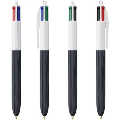 Produktabbildung BIC® 4 Colours Wood Style with Lanyard Siebdruck BIC® 4 Colours Wood Style with Lanyard Siebdruck
