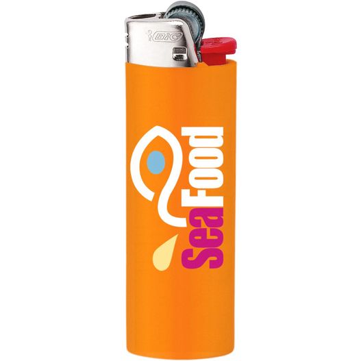 ein leichter mit einem logo auf ihm BIC® J26 Feuerzeug Digital (Bild 1)