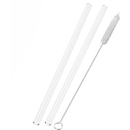 2er Glastrinkhalm Set + Bürste