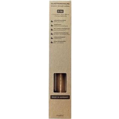 2er-Set farbige Halme + Bürste