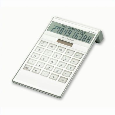 Produktabbildung Tischrechn. Dual-Power weiss Tischrechn. Dual-Power weiss