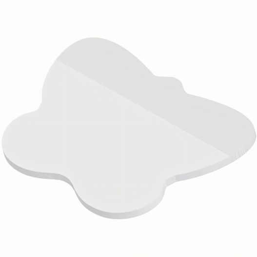 ein weißes cloud-förmiges objekt auf weißem hintergrund Haftnotizen powerstikkies formgestanzt "Schmetterling" (Bild 1)