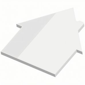 Recycling Haftnotizen powerstikkies eco formgestanzt "Haus"