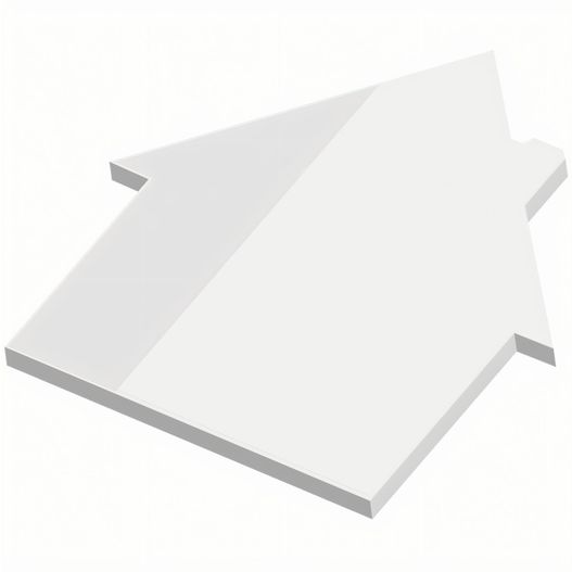 Recycling Haftnotizen powerstikkies eco formgestanzt "Haus" (Bild 1)