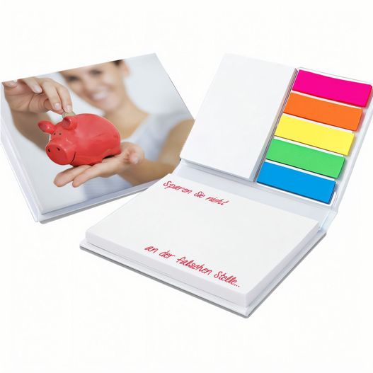 ein bild von einer frau, die ein rotes herz hält Hardcover-Set 01 mit Kunststoffmarkerset (Bild 1)