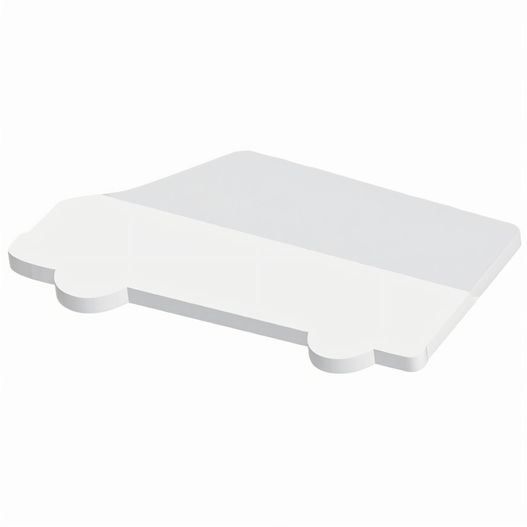 ein weißer toilettensitz mit weißem deckel Haftnotizen powerstikkies formgestanzt "LKW" (Bild 1)