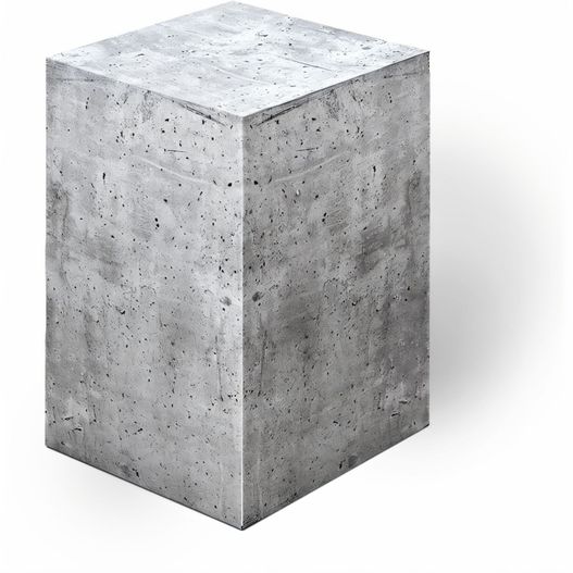 ein betonblock auf weißem hintergrund Notizquader Design Edition Beton (Bild 1)