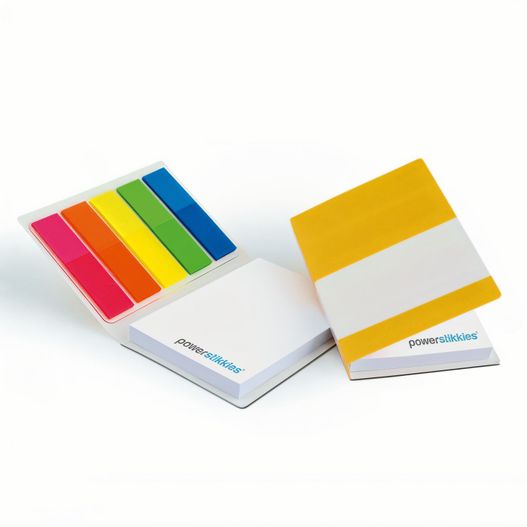 ein stapel klebriger noten mit einem regenbogen von noten Haftset 13 mit Kunststoffmarkerset (Bild 1)