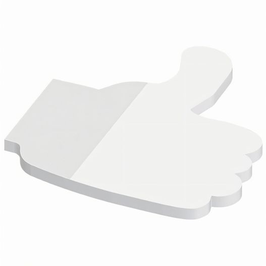 Recycling Haftnotizen powerstikkies eco formgestanzt "Daumen" (Bild 1)