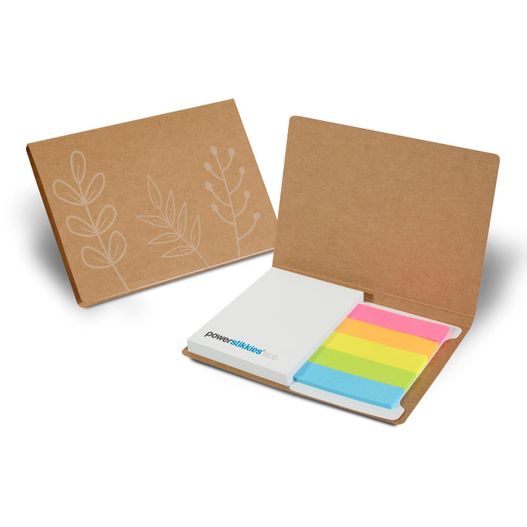 ein notizblock und ein notizblock in einer box PURE notes Haftset 01 mit Papiermarkerset (Bild 1)